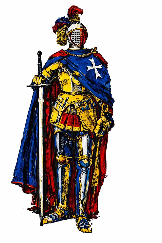 Knight of St. John — illustration for the Knights Prayer